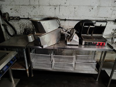 Lot 78 - Selection of items - Commercial Potato Chipper,...