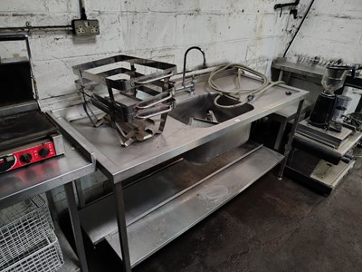 Lot 79 - Kitchen Sink Unit and two Shelves
