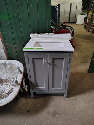 Lot 120 - Bathroom Sink and Cabinet