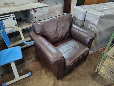 Lot 125 - Leather Armchair