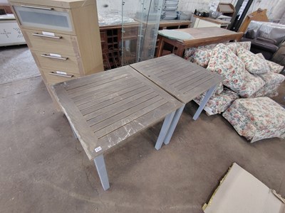 Lot 133 - Wooden Outdoor Tables x 2