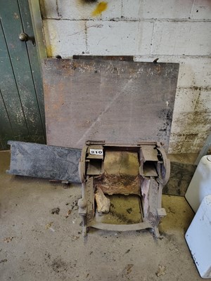 Lot 210 - Fireplace and flooring/cast wall sheets