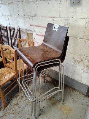 Lot 216 - Bar stools x 3