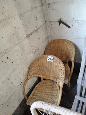 Lot 219 - Woven Children Chairs x 2