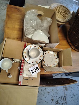 Lot 226 - Qty of Plates, Cups, China Plates
