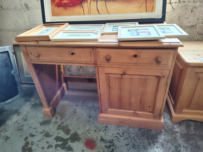 Lot 237 - Wooden Chest and Desk