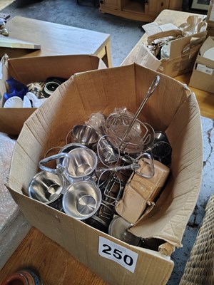 Lot 250 - Stainless Steel Condiment Holders