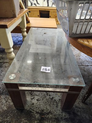 Lot 254 - Glass Table