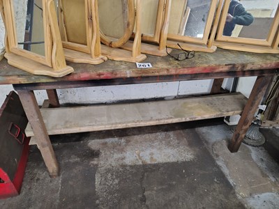 Lot 261 - Wooden Work Bench